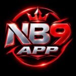 NB9 App gaming platform logo with red and silver design